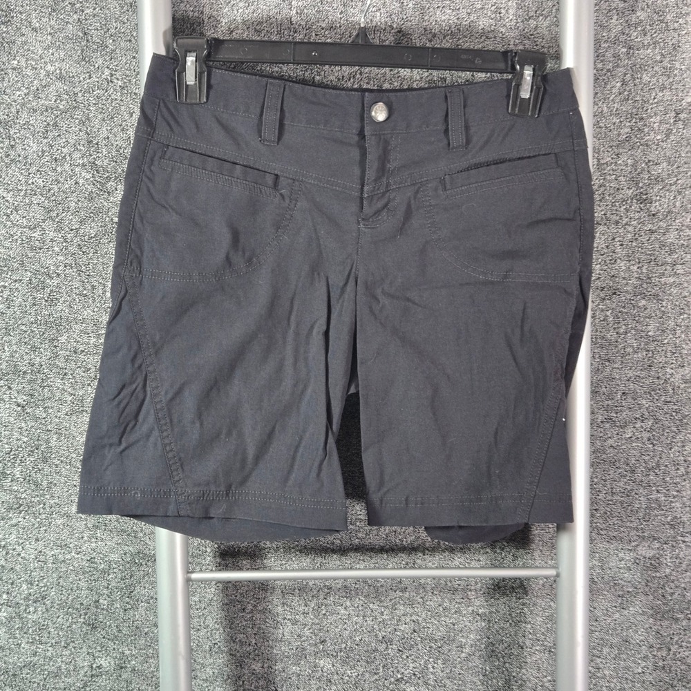 Athleta Womens Black Hiking Utility Shorts Sz 4 739410 Nylon Stretch 30x8.5